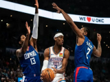 NBA：被雷霆轻松击败！除了内线实力不足，快船还遇到很多麻烦